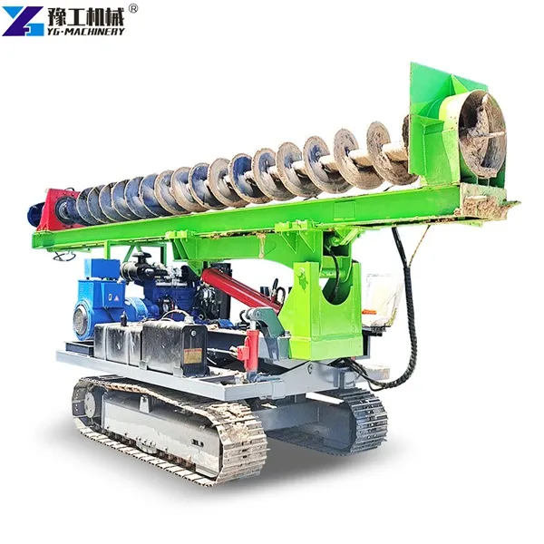 Plataforma de perforación de panel solar con barrena